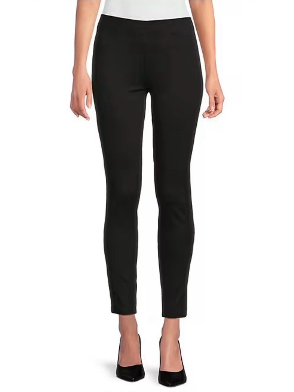 Calvin Klein Black Skinny Stretch Ponte Pants